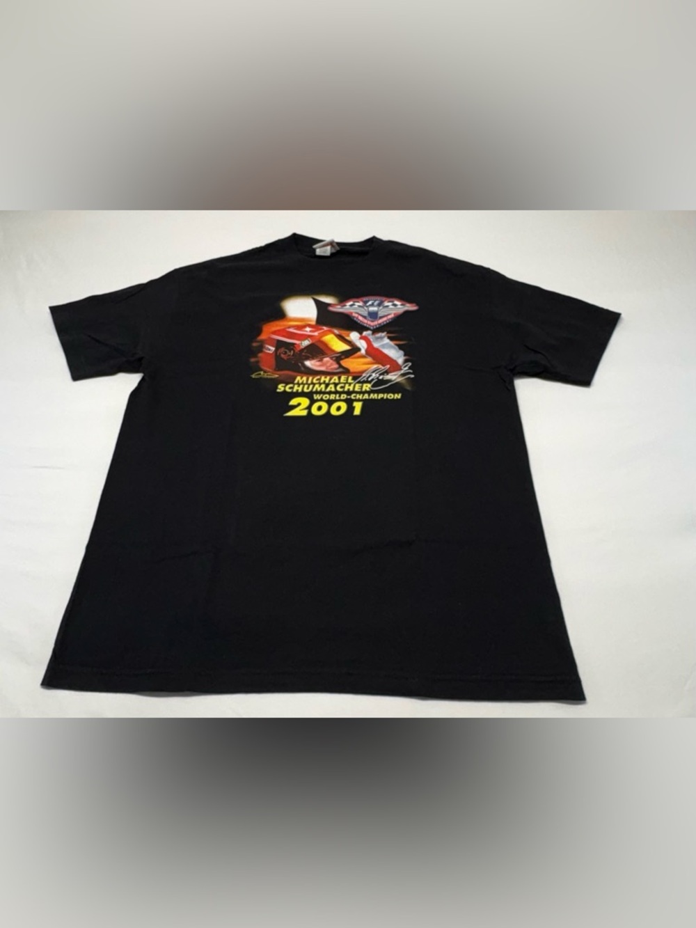 Deadstock Vintage Michael Schumacher 2001 World Champion F1 Shirt Size XL
